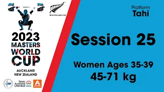 Session 25 Women's age group 35-39 (45-71 kg) - 2023 Masters World Cup Weightlifting