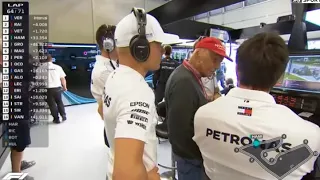 hamilton: "stop stop stop" stop the car