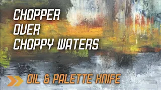 Chopper Over Choppy Waters, Search for the Ruins of Atlantis, Abstract Sci-Fi Scene