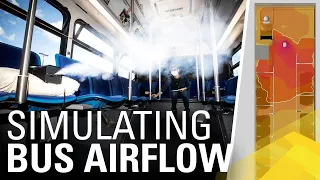 Simulating aerosolized particles to improve bus safety during COVID-19