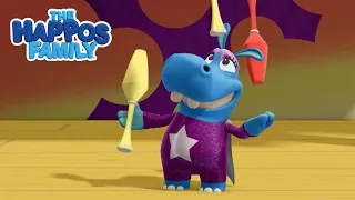Juggling Performance | Compilation | The Happos Family I Cartoon for Kids I Boomerang