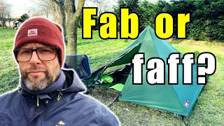 Alpkit Tarpstar 1 - FIRST PITCH + HONEST (OVERNIGHT) REVIEW | Coast to Coast Shelter?