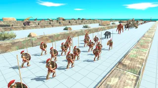 300 Spartan Warriors Death Run - Animal Revolt Battle Simulator