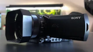 SONY FDR AX700 Camcorder Unboxing and Setup!!