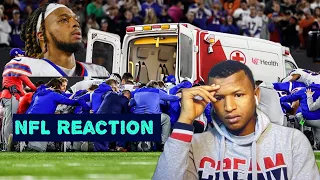 AFRICAN REACTS to The Scariest Day In NFL History (Do players just have heart attacks like that?)