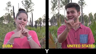 The Alphabet in Cuban Sign Language!