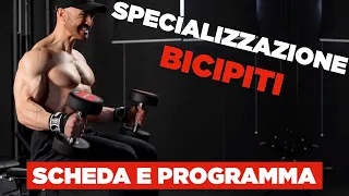 Specializzazione BICIPITI: scheda e programma