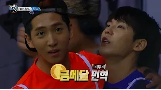 【TVPP】Baro(B1A4),MinHyuk(BTOB)-M 60m Final,바로(B1A4),민혁(비투비)-남자 60m 결승@2015 Idol Star Championship