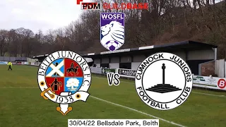 Beith Juniors Vs Cumnock Juniors (0-1) | WOSFL Premier Division | 30/04/22