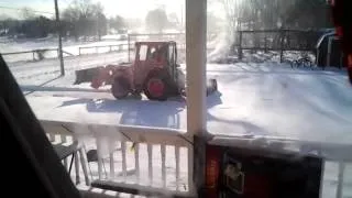 Winter Storm Hercules---snow blowing 1-3-14