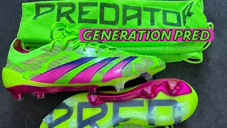 adidas Predator Elite Generation Pred 💚🩷 New Kvaratskhelia Boot unboxing + on Feet