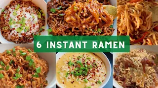 6 Instant Ramen Recipes 🍜  🔥  ASMR | Easy & Cheap Ramen Under $2