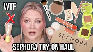 First Sephora Order of 2023... New Makeup Try-On Haul!!