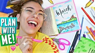 PLAN WITH ME! ✏️📅 | March 2018 Bullet Journal Setup (Vacation Theme)