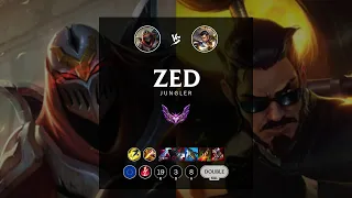 Zed Jungle vs Xin Zhao - EUW Master Patch 12.6