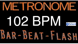 102 BPM FREE Metronome Best Free Online Metronome  Beats Per Minute Counter Flash Drummers Metronome