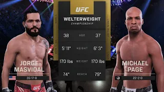 Jorge Masvidal VS Michael Page | EA UFC 5