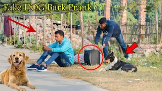 Fake DOG Bark Prank - Epic Reaction in Public | Dog Barking Prank Run | 4 Minute Fun