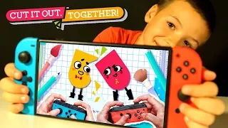 👬 Кока Плей vs ПАПА Челлендж - SnipperClips Nintendo Switch - Видео Игры для Детей