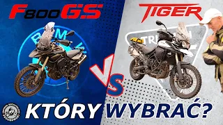 BMW F800GS  vs TRIUMPH TIGER 800XC | PORÓWNANIE DWÓCH ŚREDNICH ADV | PROCHUADV RECENZJA