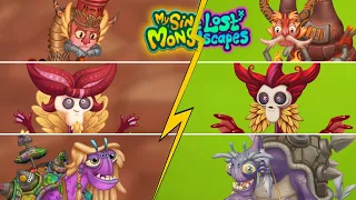 All Adult and Elder Celestials Comparison | My Singing Monster and The Lost Landscapes