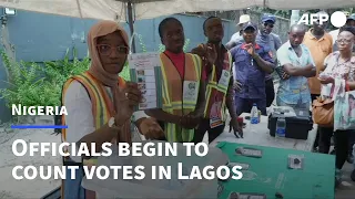 Officials begin to count votes in Lagos | AFP