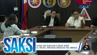 IRR sa pagpapatupad ng ban ng E-vehicles sa mga national road, binabalangkas ng MMDA | Saksi