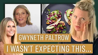 Dietitian Reacts to Gwyneth Paltrow's Diet (Yah... we can probably skip the Goop powder)