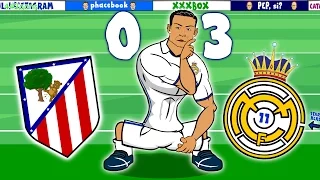 RONALDO HAT-TRICK! Atletico Madrid vs Real Madrid 0-3 (Madrid Derby Parody 2016)