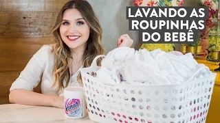 Lavando as roupinhas do bebê! Por Lu Ferreira - Chata de Galocha