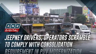 Jeepney drivers, operators scramble to comply with consolidation requirement in PUV modernization