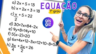 EQUAÇÃO DO 1º GRAU #04 RESOLUÇÃO DE EXERCÍCIOS | MATEMÁTICA BÁSICA |