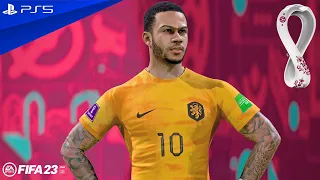 FIFA 23 - Netherlands v USA - World Cup 2022 Round Of 16 Match | PS5™ [4K60]