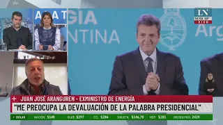 Juan José Aranguren: "Me preocupa la devaluación de la palabra presidencial"