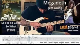 Megadeth Set the World afire Guitar Solo Jeff Young (With TAB)