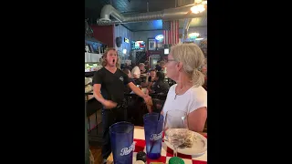 Opera Singing Waiter Surprises Mary with a Rousing "Happy Birthday To You" at Rosa's in Prescott, AZ