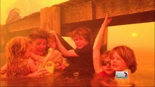 Global National - Australian family's dramatic escape from wildfire