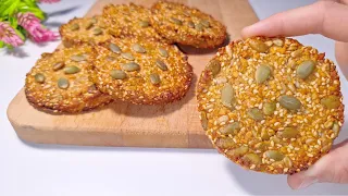 Healthy cookies without flour or sugar! Energy dessert recipe! So tasty and simple