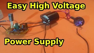 Make a High Voltage Power Supply Using a CFL Lamp and a Flyback