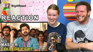 MASTER COLLEGE FIGHT SCENE REACTION | Thalapathy Vijay | #BigAReact