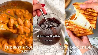 The BEST Single Serve Desserts and Dinner Recipe Ideas 🙋‍♀️🍳 | Aesthetic Baking TikTok Compilations