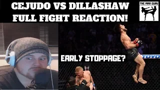 CEJUDO VS DILLASHAW FIGHT REACTION! UFC ON ESPN +1 - FIGHT NIGHT BROOKLYN 143