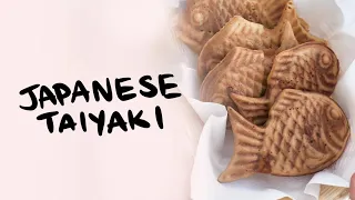 SIMPLE TAIYAKI RECIPE | Japanese Street Food Fish Shaped Waffle 🇯🇵 🐟