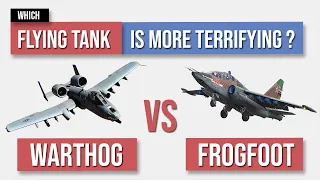 A10 Warthog vs SU25 Frogfoot - Flying Tank Comparison