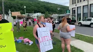 Protest in downtown Shamokin, PA