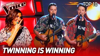 You’re not seeing double, it’s TWINS on The Voice!  | Top 10