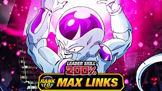 GT BOSSES!! LEVEL 10 LINKS 100% EZA PHY GT FRIEZA! (DBZ: Dokkan Battle)