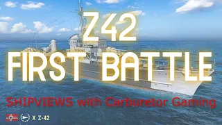 Z42 German Harugumo Steel Ship First Battle Review SHIPVIEWS with Carburetor Gaming