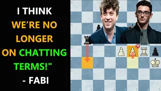Niemann vs Caruana, US Championship 2022 Round 4, I think we're no longer on chatting terms - Fabi