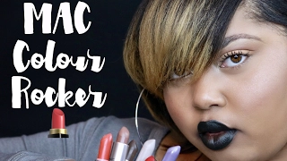 MAC Colour Rocker Lipstick Try On | ALL SHADES | KelseeBrianaJai